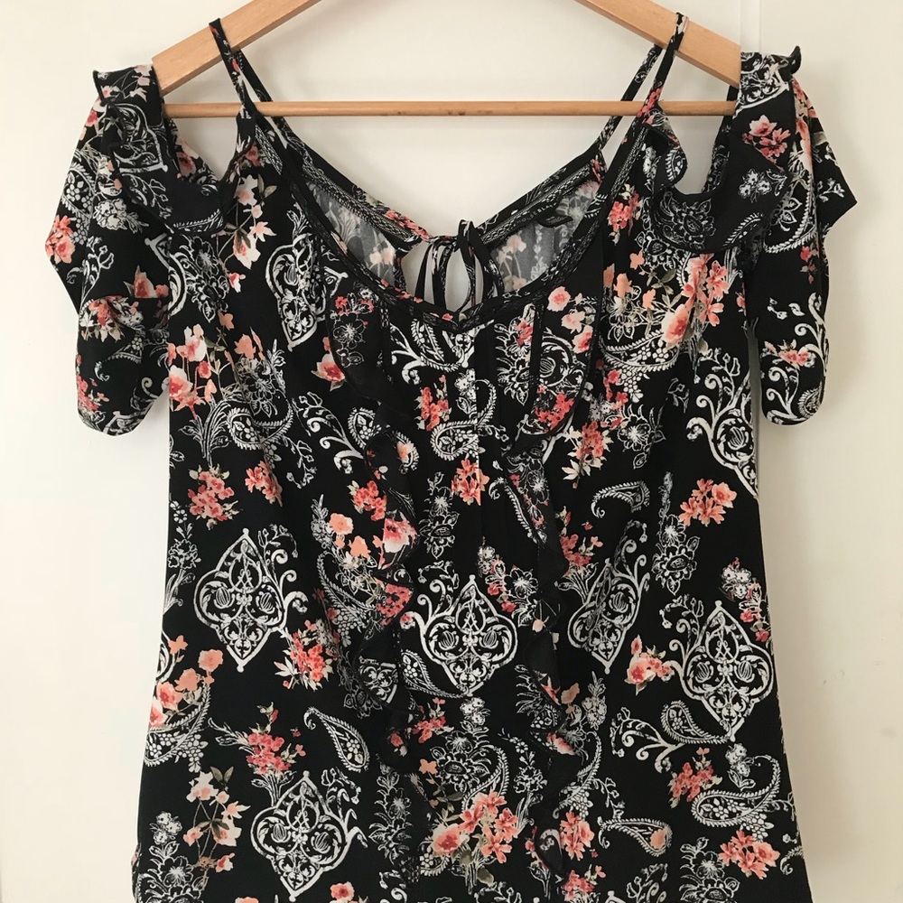 White House Black Market Cold Shoulder Top